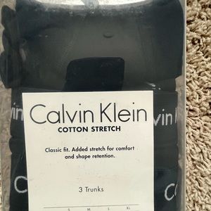 Brand New 3 Pack of CK Black Boxer Briefs